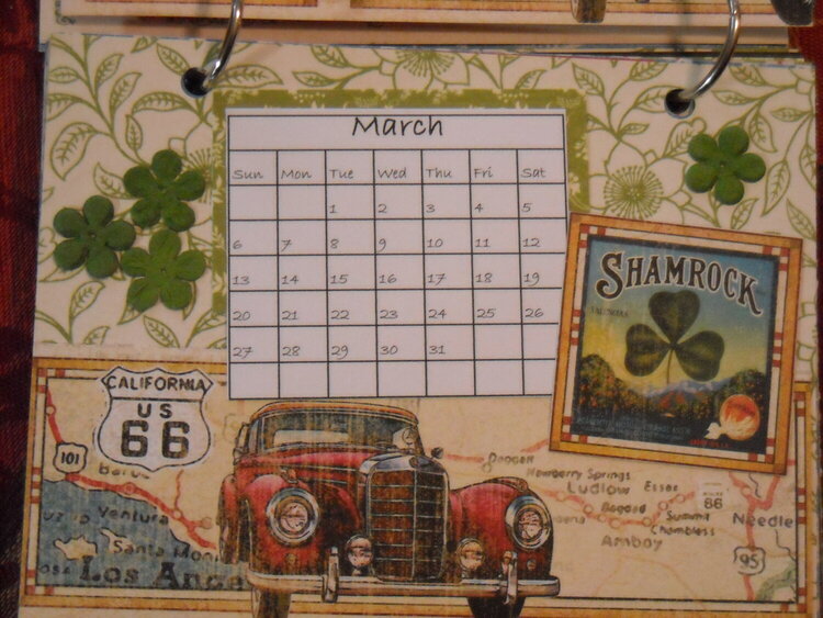 Times Nouveau Desk Calendar (March)