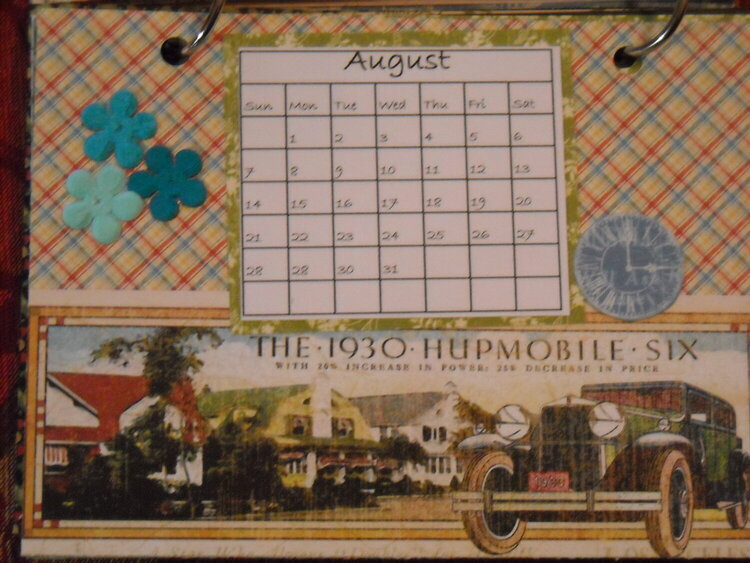 Times Nouveau Desk Calendar (August)