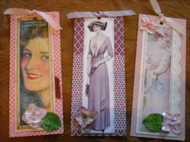 Vintage Ladies Bookmarks