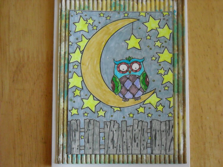 The Owl with the Moon and Stars
