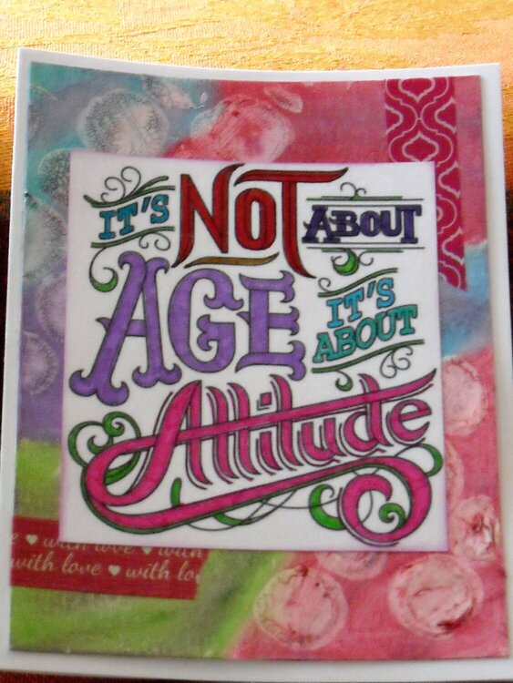It&#039;s not about AGE it&#039;s about ATTITUDE