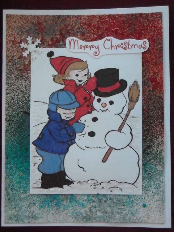 Merry Christmas (Frosty and Kids)