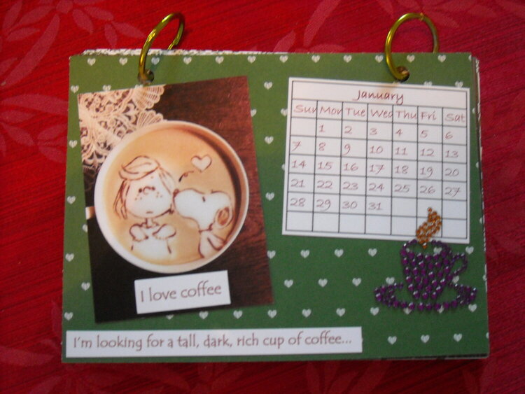 Coffee calendar - January