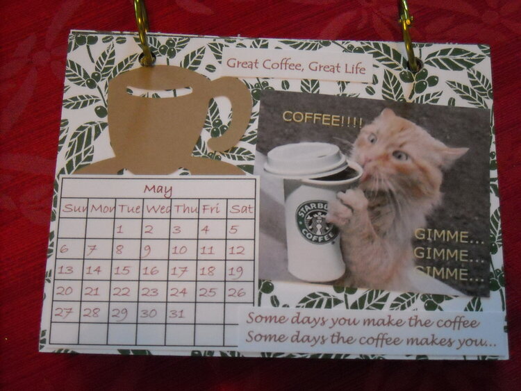 Coffee calendar - May