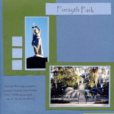Forsyth Park Fountain (BH Challenge #13)