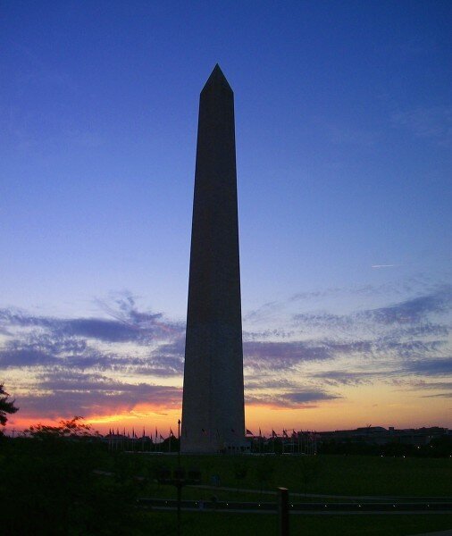 Washington Monument at Sunset -Destinations