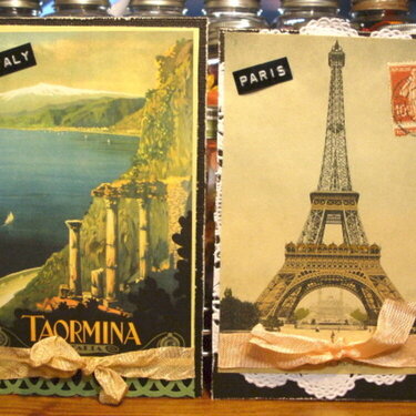 SVV-Paris & Italy Postcards-Di