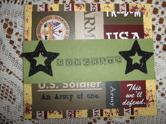 Army Congrats Card