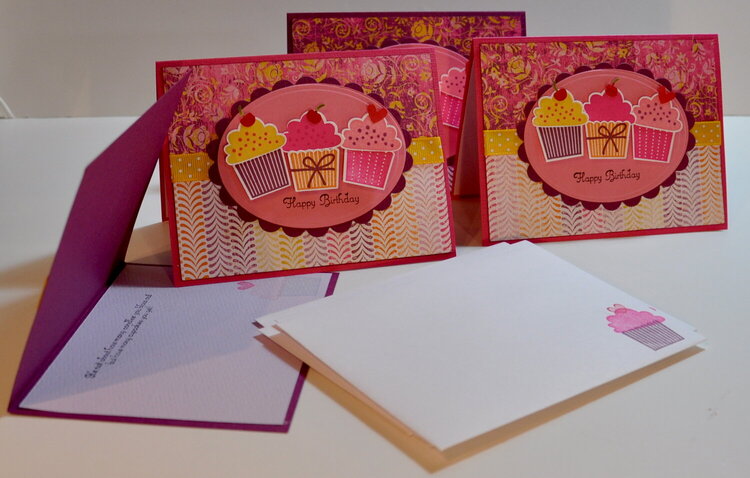 Cupcake birthday cards