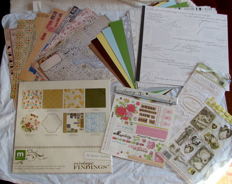 Vintage wedding kit papers