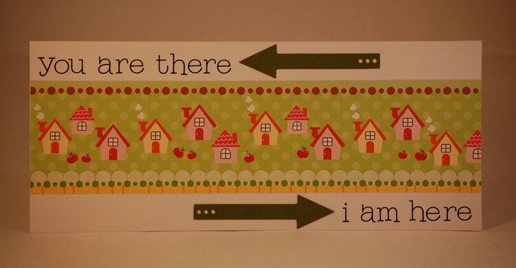 You are there, I am here
