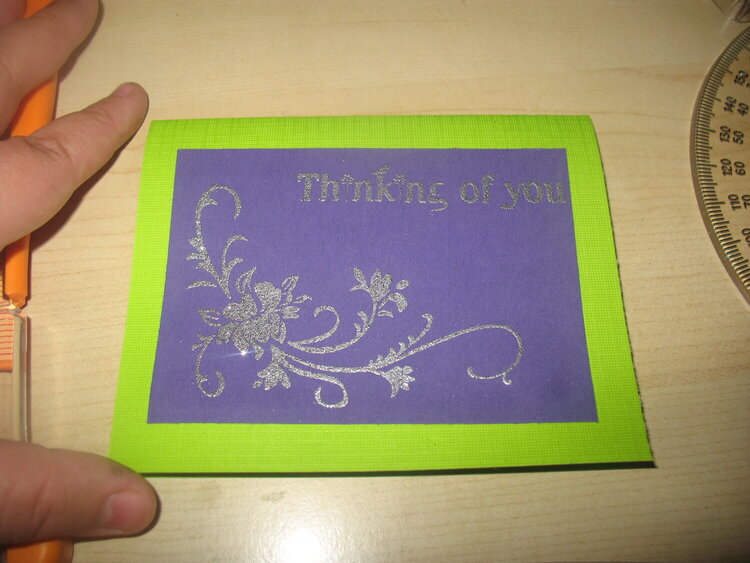 1st...erm....2nd Attempt at Embossing!