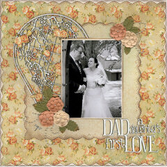 DAD, A daughter,s first love.....wedding album