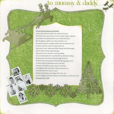 To Mummy &amp; Daddy, Album Page the finale