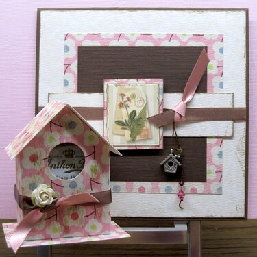 Card and matching Bird House