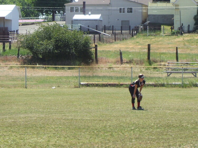 Alaina in centerfield