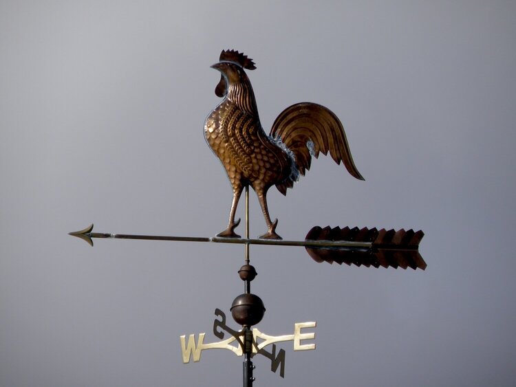 Rooster weathervane