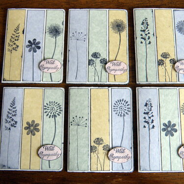 Sympathy  cards...Flowers