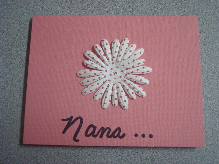 &quot;Nana&quot; Mother&#039;s Day card