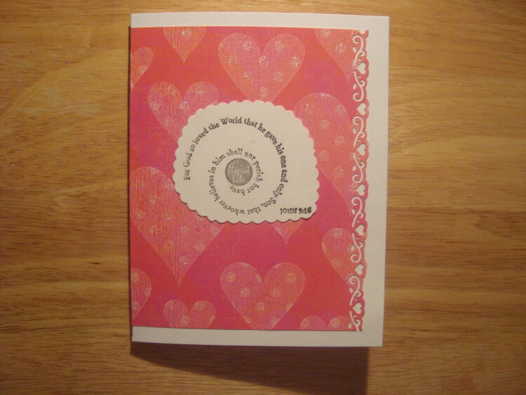 For God So Loved, Valentine&#039;s Card