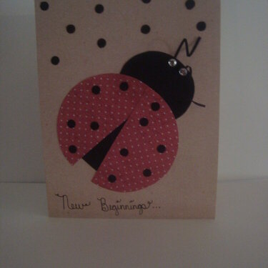 Ladybug Baby Shower card