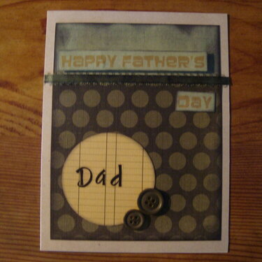 Happy Father&#039;s Day~Button card