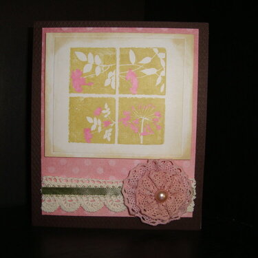 Flower Window Mother&#039;s Day card