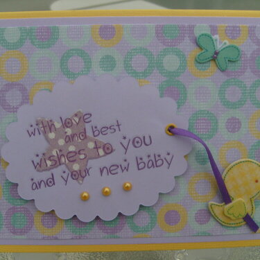 Unisex baby card