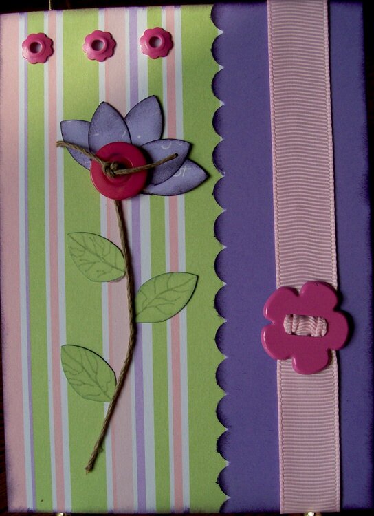 Flower card....scraps