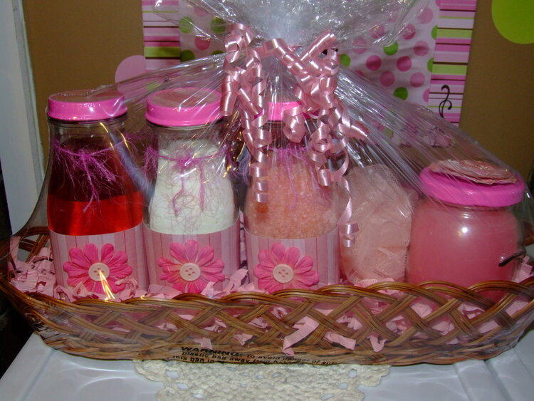 Gift basket of handmade goodies for Mother&#039;s Day!
