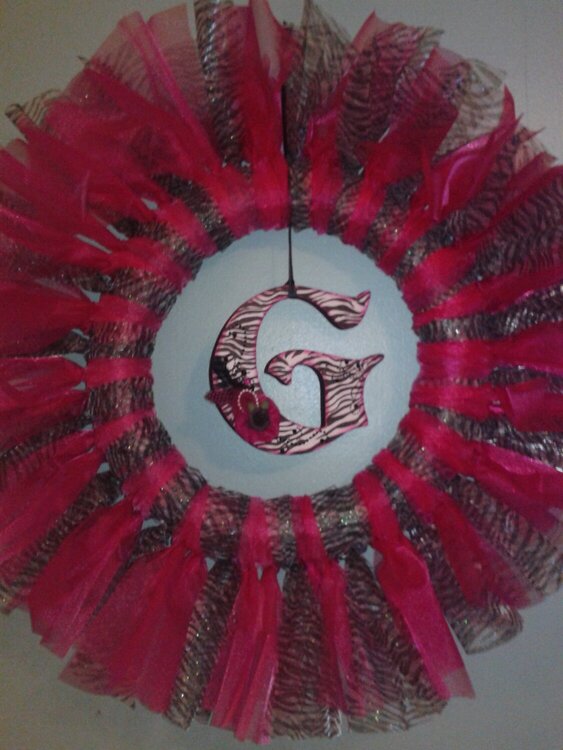 Wreath made for Gabby Grace