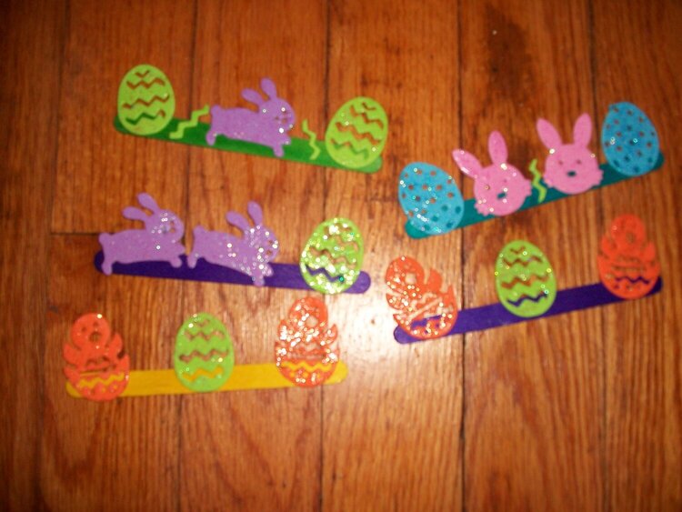 Easter altered popsicle sticks