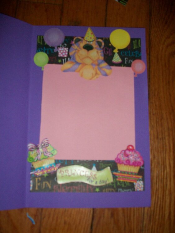 (inside) Birthday Card for Lauren