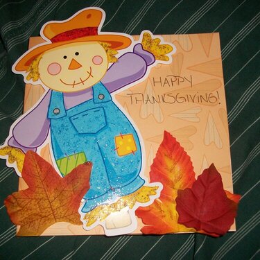 Happy Thanksgiving Scarecrow card