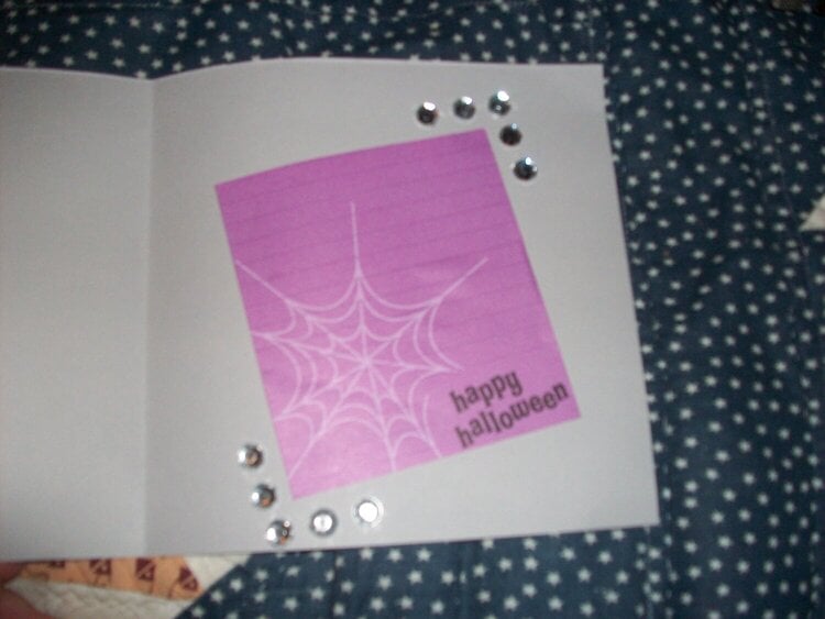 inside Halloween card