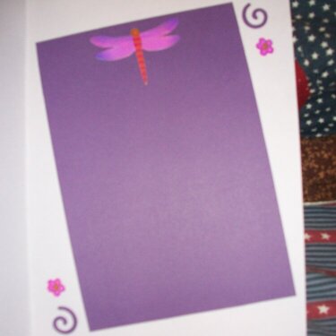 Dragonfly card (inside)