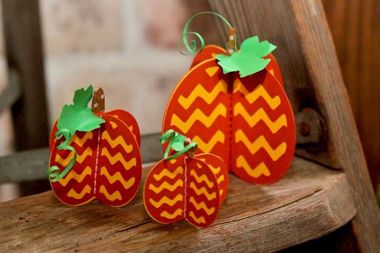 3D Chevron Pumpkins
