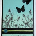 Congratulations Butterfly Card