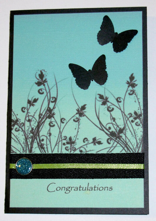 Congratulations Butterfly Card