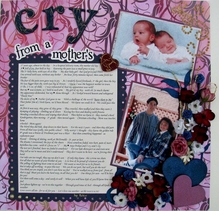Cry - from a mother&#039;s *heart*
