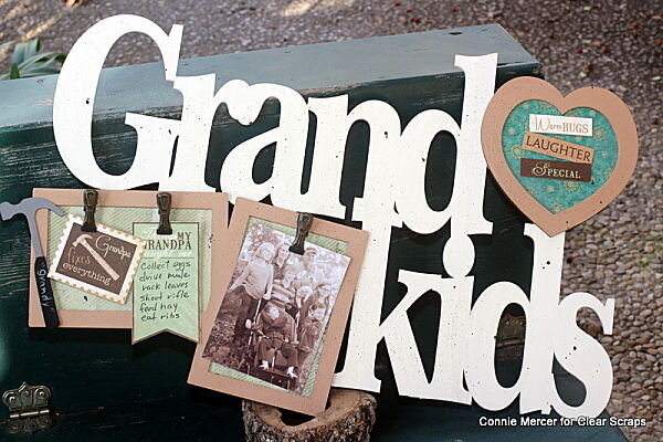 Grandkids birch wood frame