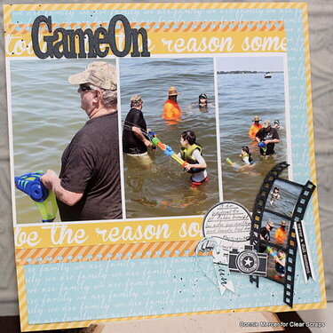 Game On scrapbook page~