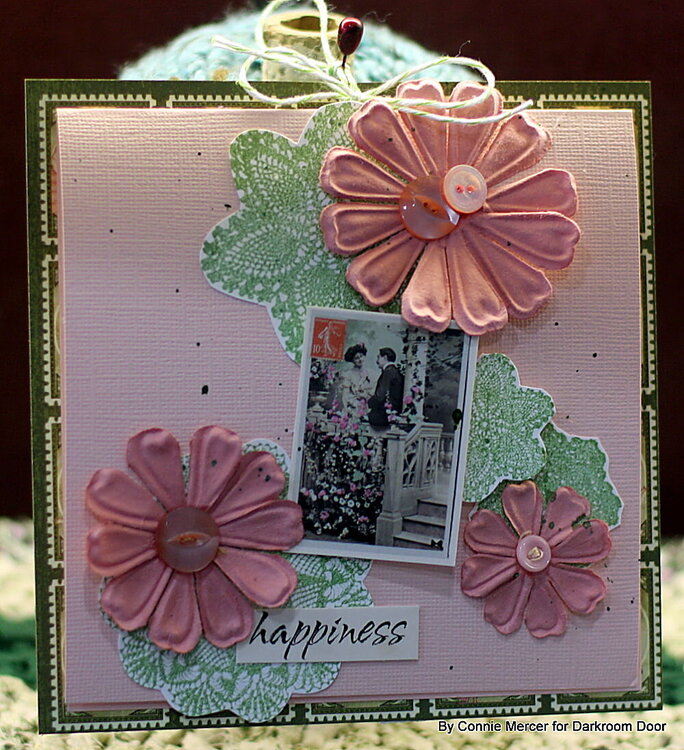 Doilie card set~pink