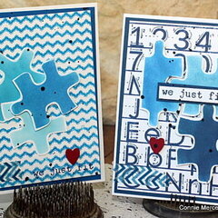 Puzzle pieces card