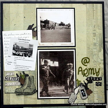 @army story ~ scrapbook page