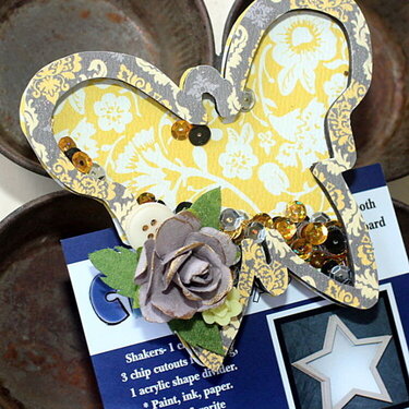 Butterfly shaker clip