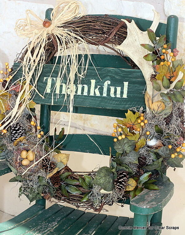 Wreath &quot;Thankful&quot;