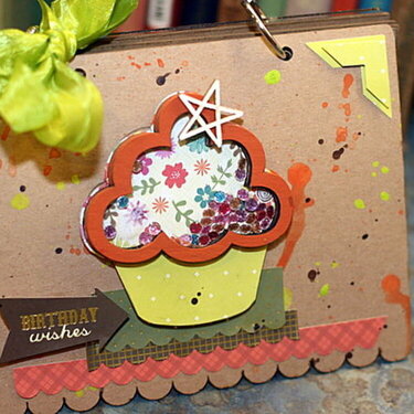 Cupcake shaker mini album