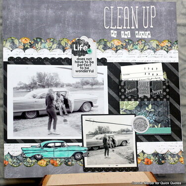 Cleanup~ a scrapbook page