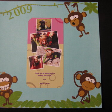 Mckinley&#039;s first birthday thank you cards